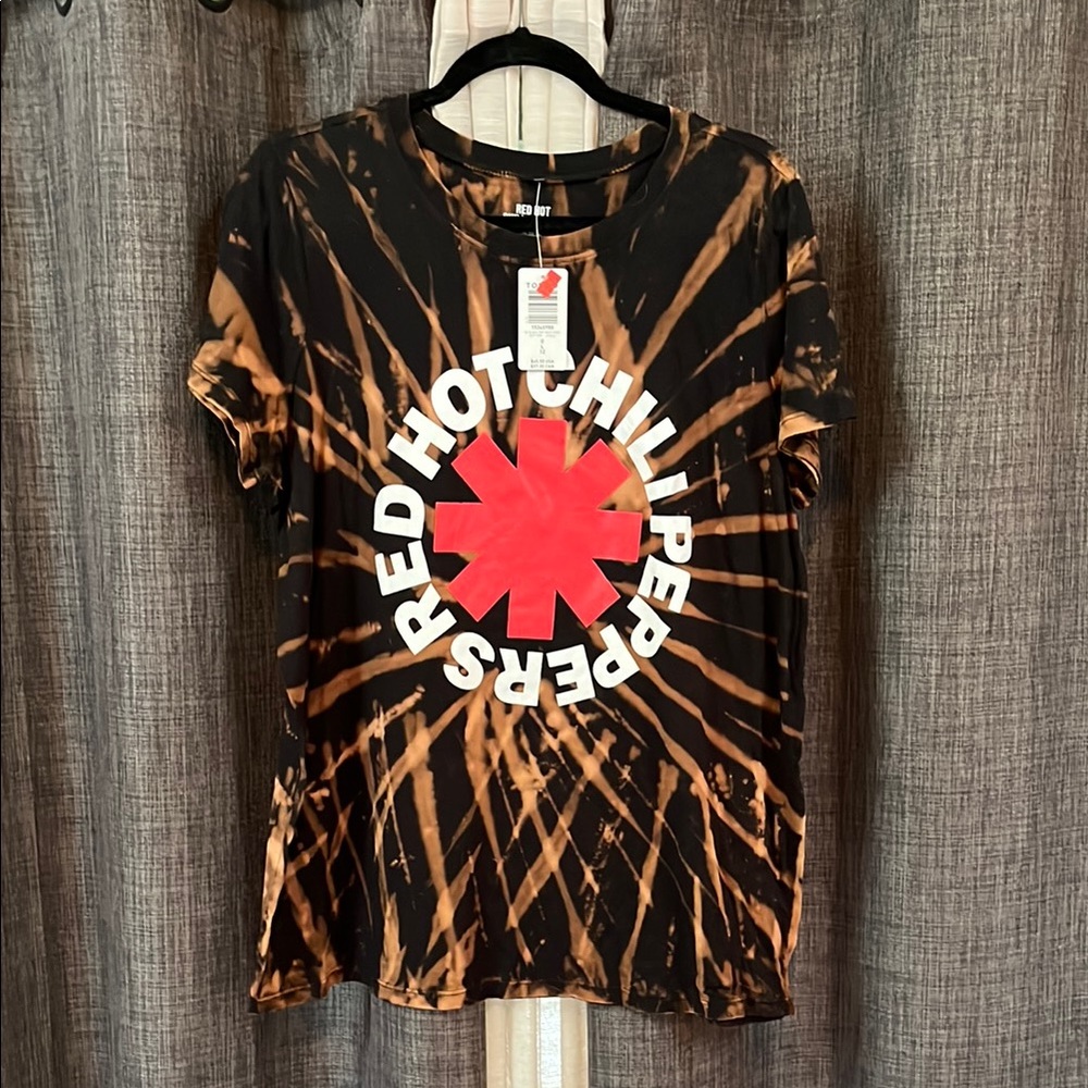 RHCP Bleach Tie-Dye Band T-Shirt Red Hot Chili Peppers NWT PLUS SIZE